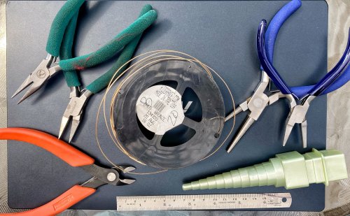 Susan LeGuyader's A Journey in Creating Hoop Earrings - , Wire Jewelry Design, Design, round